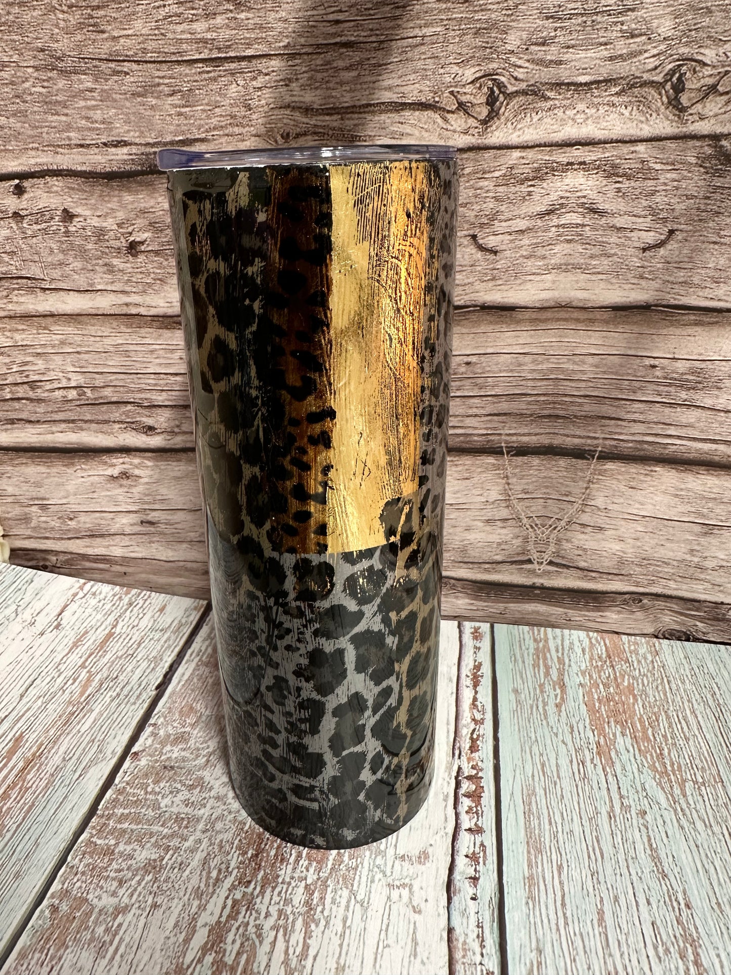 20 oz Animal print tumbler