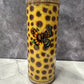 Sun Flower and glitter 20 oz tumbler