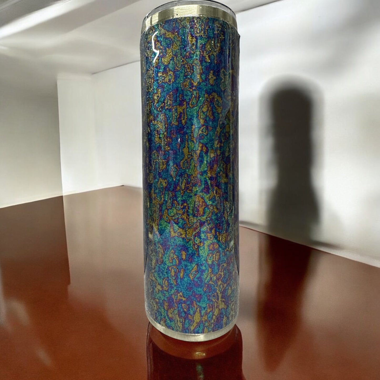 30 oz stunning Zipper Vinyl and glitter tumbler