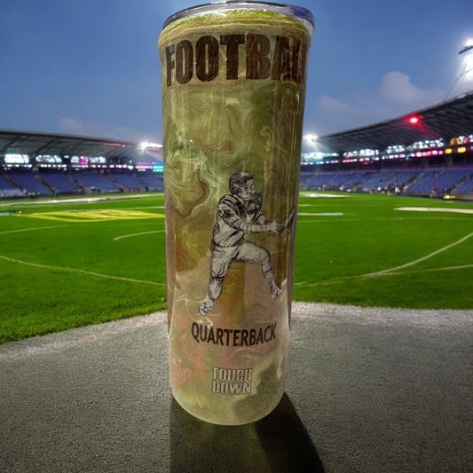 Football 20 oz tumbler