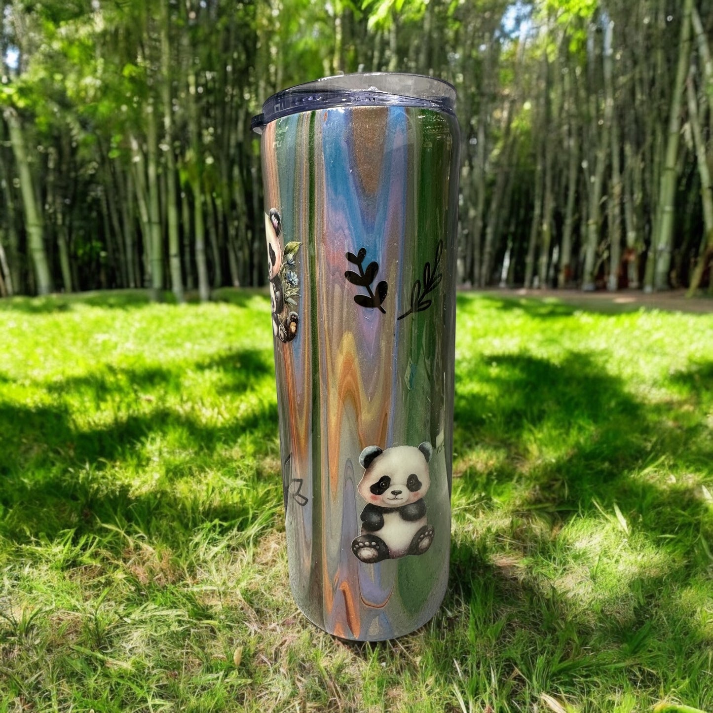 20 oz Panda cuteness tumbler