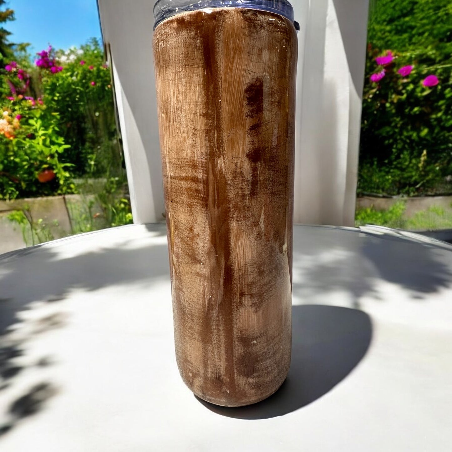 Family Tree on a bark background 20 oz tumbler