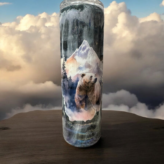 30 oz Bear Scene tumbler