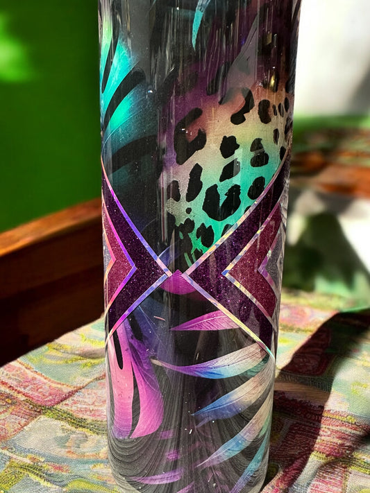 Amazing Vinyl and Glitter tumbler 20 oz tumbler