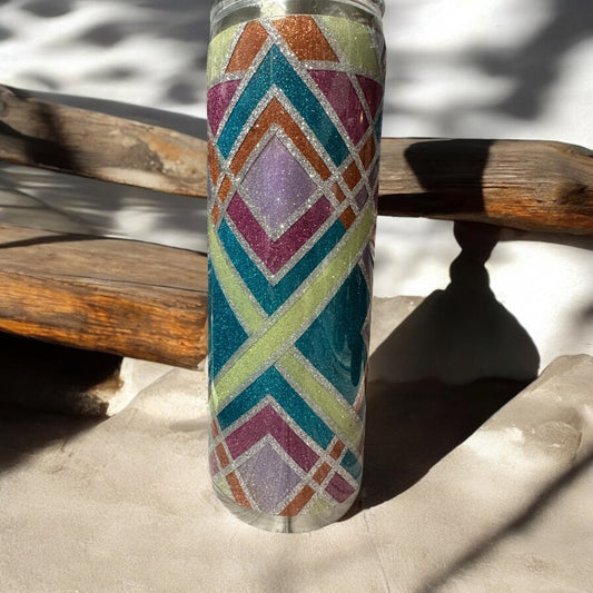 20 oz Geometric pattern tumbler