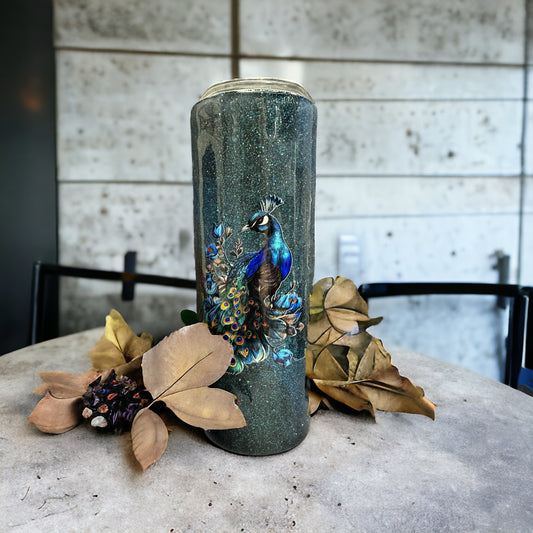 20 oz Peacock tumbler