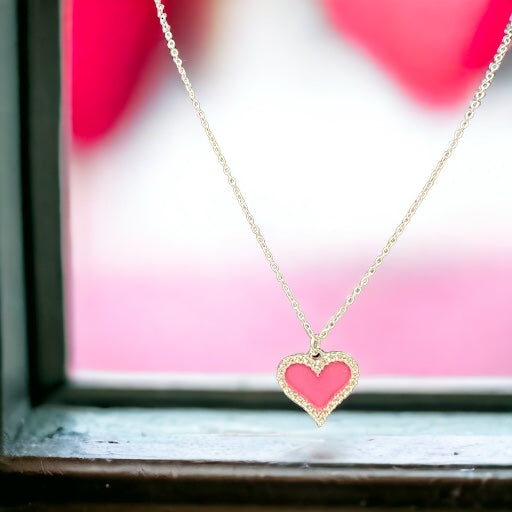 Pink Heart necklace