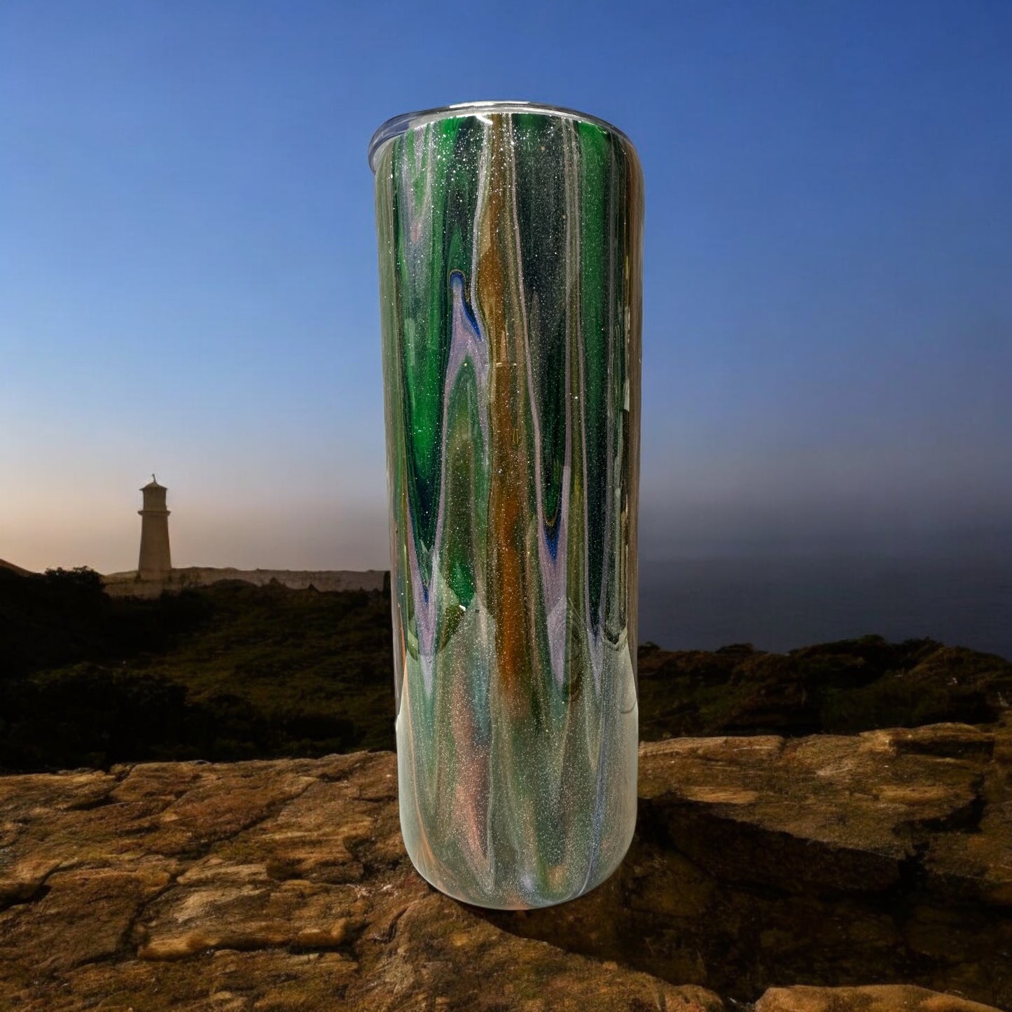 20 oz Colorful Lighthouse tumbler