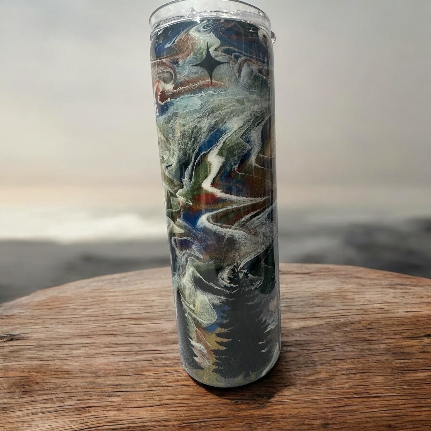 30 oz Deer and tree line tumbler