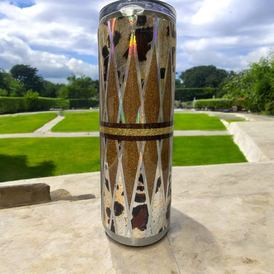 20 oz Leopard and gold tumbler