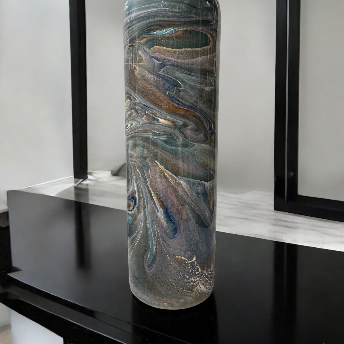 30 oz Stunning ink swirl tumbler