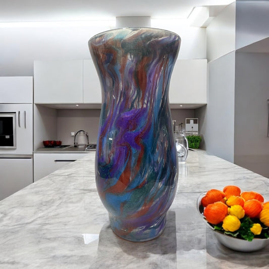 Blue Red Purple vase