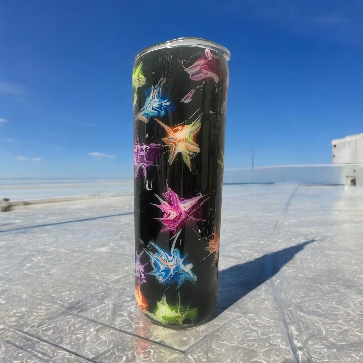 20 oz Paintball splatter tumbler