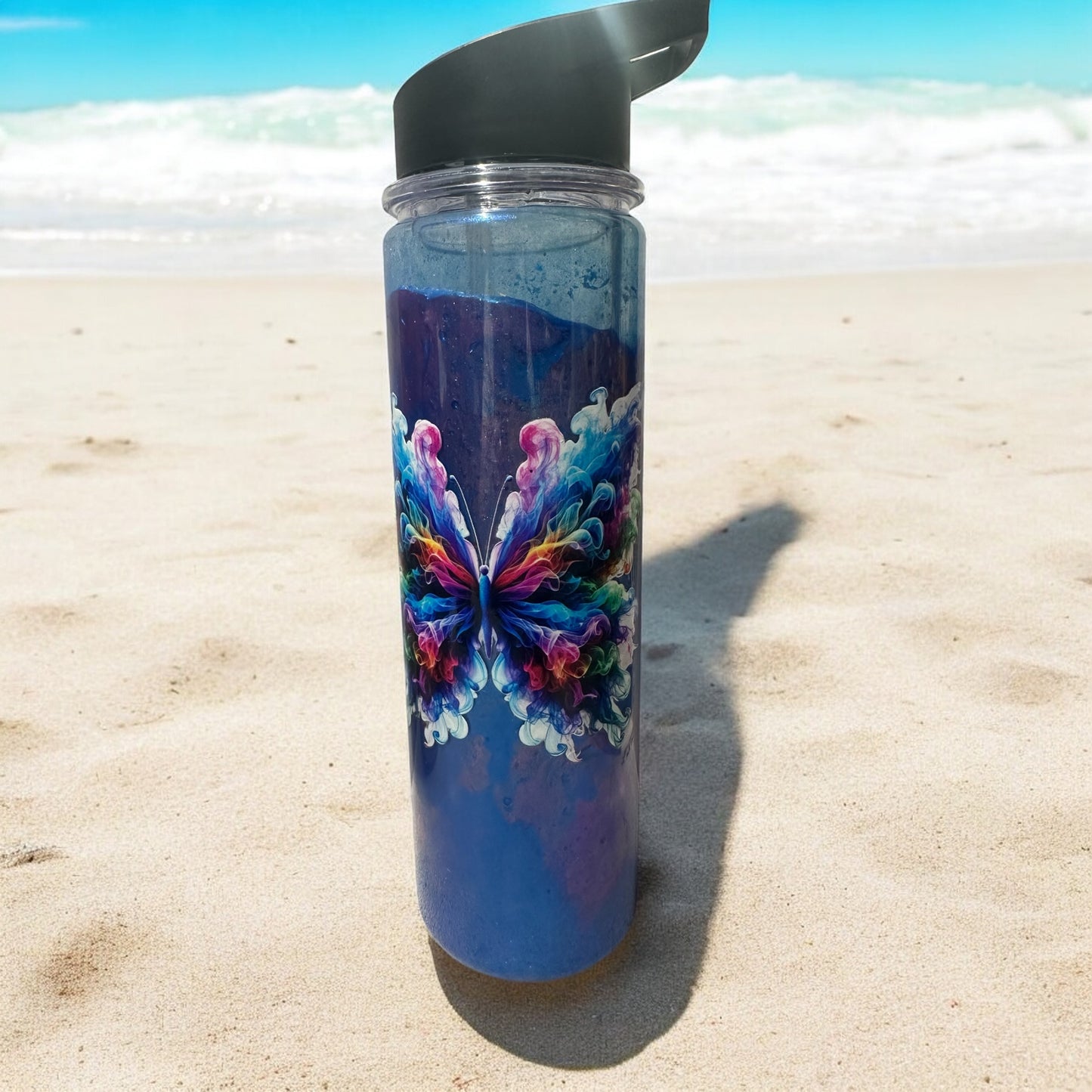 18 oz Acrylic water bottle lava flow bottle