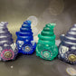 Gnomes with flower, paperweight, statue, collection, unique